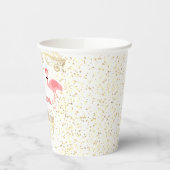 Flamingo-tropischer Geburtstag Pappbecher (Links)