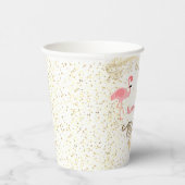 Flamingo-tropischer Geburtstag Pappbecher (Rechts)