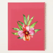 Flamingo Tropischer Planer Notizbuch (Rückseite)