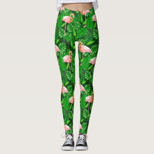 Flamingo tropisches Aquarell Leggings