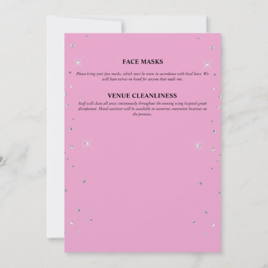 Flamingo tropisches Brautparty Einladung (Rückseite)