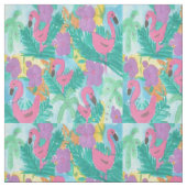 Flamingo-tropisches Dschungel-Gewebe Stoff (Muster)