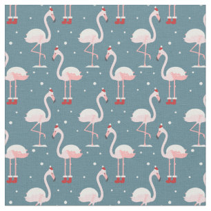 Flamingo Tropisches Weihnachten Stoff