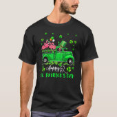 Flamingo Truck Shamrock Green Lucky Shamrock St Pa T-Shirt (Vorderseite)