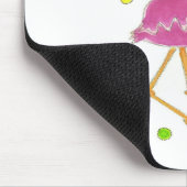 Flamingo-Tupfen Mousepad (Ecke)