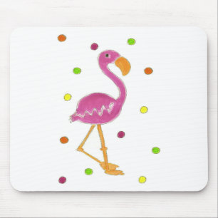 Flamingo-Tupfen Mousepad