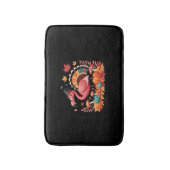 Flamingo Turkey Niedlich Flamingo Türkei Fall Leaf Badematte (Vorderseite Vertikal)