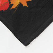 Flamingo Turkey Niedlich Flamingo Türkei Fall Leaf Fleecedecke (Ecke)