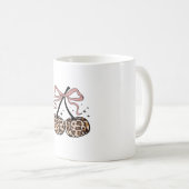 Flamingo Turkey Niedlich Flamingo Türkei Fall Leaf Kaffeetasse (VorderseiteRechts)