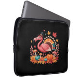 Flamingo Turkey Niedlich Flamingo Türkei Fall Leaf Laptopschutzhülle (Vorne Rechts)