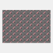 Flamingo Tuxedo Fun Wrapping Paper Sheets Geschenkpapier Set (Vorderseite 3)