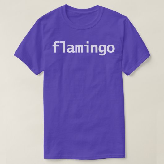 Flamingo Typografie T-Shirt (Design vorne)