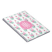 Flamingo-u. Wassermelone-Pastell-Muster Notizblock (Rechte Seite)
