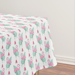 Flamingo-u. Wassermelone-Pastell-Muster Tischdecke