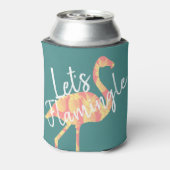 Flamingo und Ananas im tropischen Stil Dosenkühler (Kanne Rückseite)