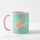 Flamingo und Ananas im tropischen Stil Tasse (Links)