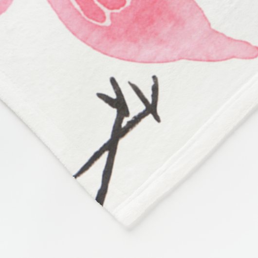 Flamingo und Ananas: Tropisches Set. Fleecedecke (Ecke)