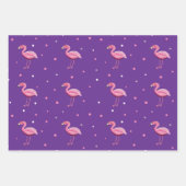 Flamingo und Dots Jeden Anlaß Geschenkpapier Set (Vorderseite 2)
