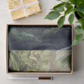 Flamingo und Dschungelwaterfall Dekoupage Seidenpapier (Geschenk)