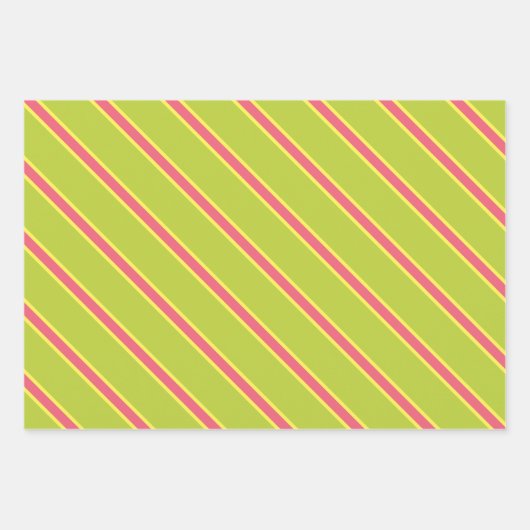 Flamingo und Fruchtwrapping Paper Set Geschenkpapier Set (Vorderseite 3)