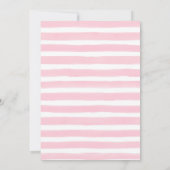 Flamingo und Hibiskus Geburtstagsparty Einladung (Rückseite)