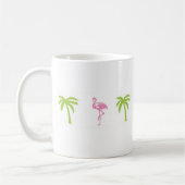 Flamingo-und Palme-Tasse Kaffeetasse (Links)