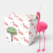 Flamingo und Palmen Geschenkschachtel