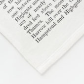 Flamingo und Parasol Fleecedecke (Ecke)