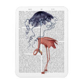 Flamingo und Parasol Magnet (Vertikal)