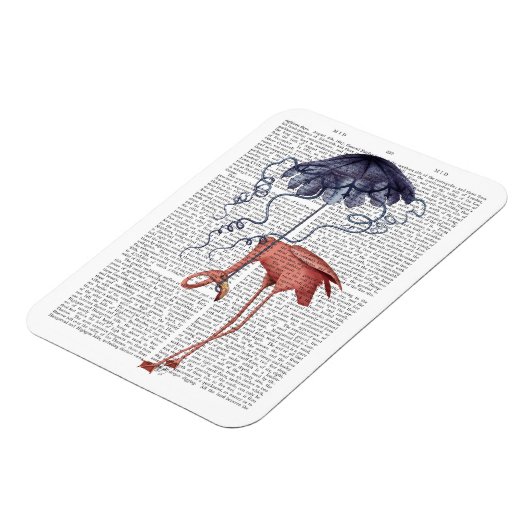 Flamingo und Parasol Magnet (Linke Seite)