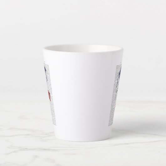 Flamingo und Parasol Milchtasse (Vorderseite)