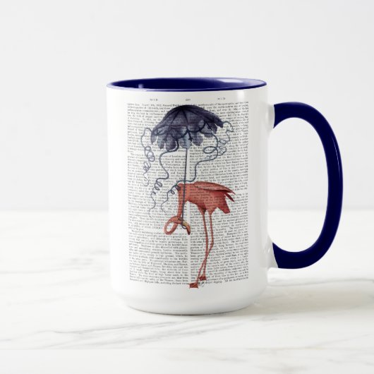 Flamingo und Parasol Tasse (Rechts)