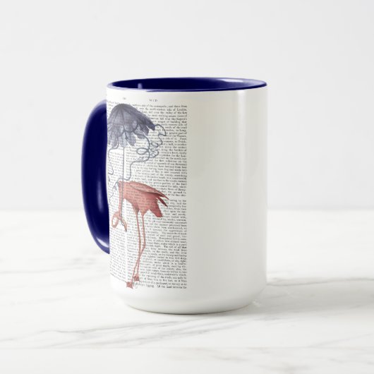 Flamingo und Parasol Tasse (Vorderseite Links)