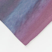 Flamingo und rosa Himmel Fleecedecke (Ecke)