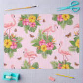 Flamingo und Schmetterlinge 1 Seidenpapier (Basteln)