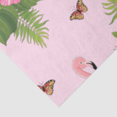 Flamingo und Schmetterlinge 1 Seidenpapier (Ausschnitt)