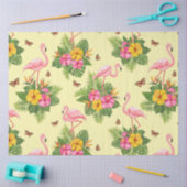 Flamingo und Schmetterlinge 2 Seidenpapier (Basteln)