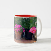 Flamingo-Ungeduld Zweifarbige Tasse (VorderseiteRechts)