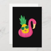 Flamingo Upside Down Ananas Swinger Men & Wome Einladung (Vorne/Hinten)