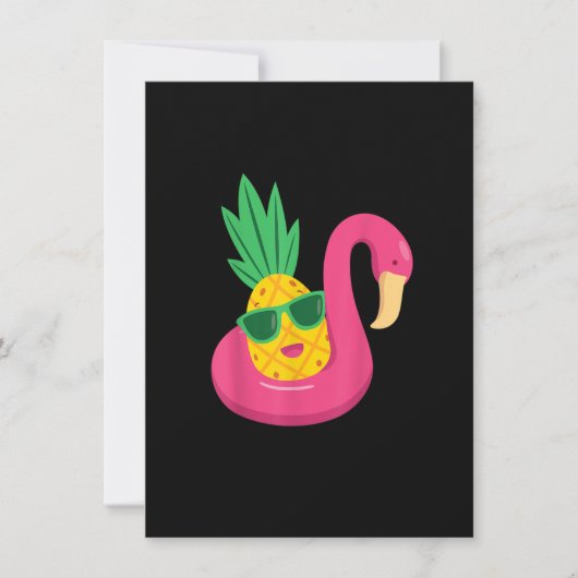 Flamingo Upside Down Ananas Swinger Men & Wome Einladung (Vorderseite)