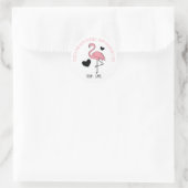 Flamingo Valentine Sticker (Tasche)