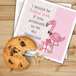 Flamingo Valentine's Day Cocktail Papier Napkins Serviette