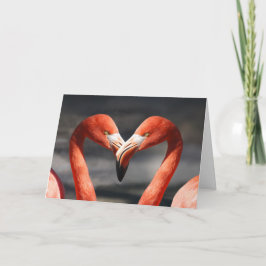 Flamingo-Valentinstag-Karte Feiertagskarte