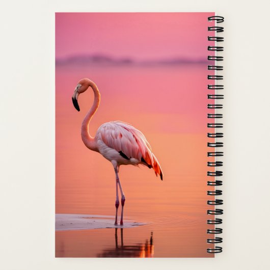Flamingo verbringen Zeit mit dem "God Journal" Notizblock (Rückseite)