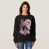 Flamingo Vibes Only - Paisley Pink Flamingo Sweatshirt (Vorne ganz)