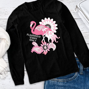 Flamingo Vibes Only - Paisley Rosa Flamingo Tri-Blend Shirt