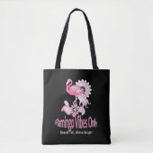 Flamingo Vibes Only Whimsical Pink Flamingo Tasche (Vorderseite)