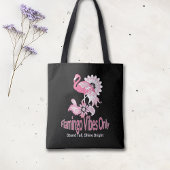 Flamingo Vibes Only Whimsical Pink Flamingo Tasche