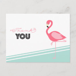 Flamingo Vielen Dank, Postcard Postkarte
