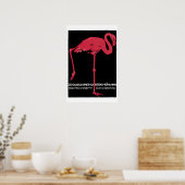 Flamingo Vintage Travel Poster (Küche)